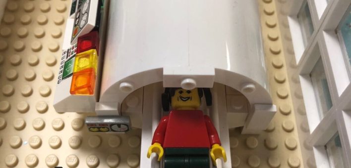 An MRI machine made of Lego