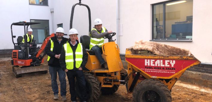 Stroods on site (Jan 2019) - Shaun Rampton, Leon Seccombe, Lee Tyler and Robert Le-Chalmers