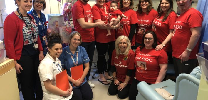 Wearing Red for Roo at Ipswich Hospital