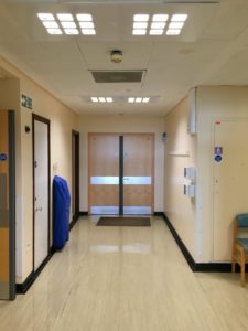 LED lighting in maternity tower at Ipswich Hospital
